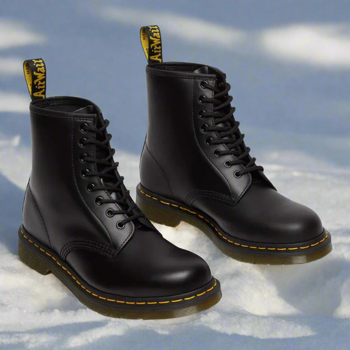 Jons | Men's Elegant Leather Ankle Boots with Laces-The Yellow Prime