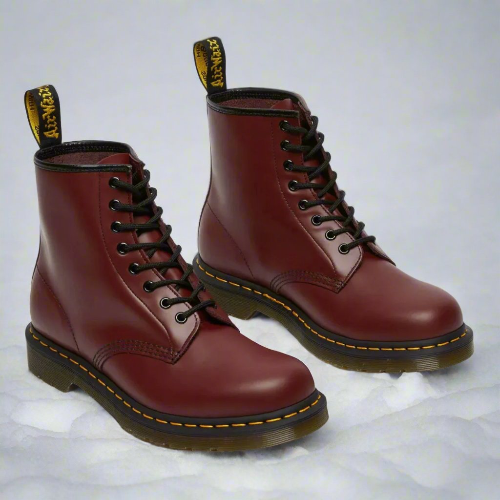 Jons | Men's Elegant Leather Ankle Boots with Laces-The Yellow Prime