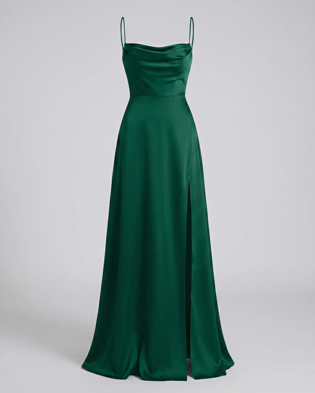 Women's Elegant Silk Maxi Dress with Flowing Cut-The Yellow Prime