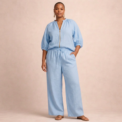 Conjunto Casual com Fecho de Correr para Mulher – Essencial para o Guarda-Roupa do Dia a Dia