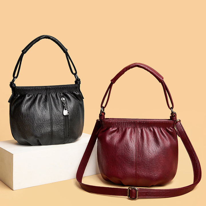 Iris | Women's Classic Autumn Soft Leather Handbag-The Yellow Prime