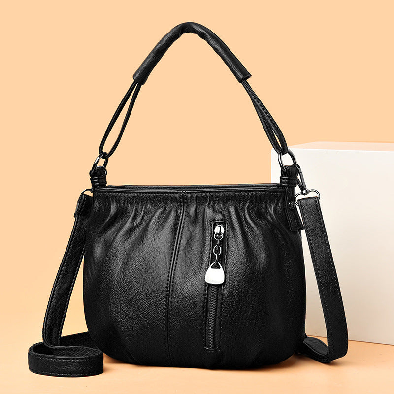 Iris | Women's Classic Autumn Soft Leather Handbag-The Yellow Prime