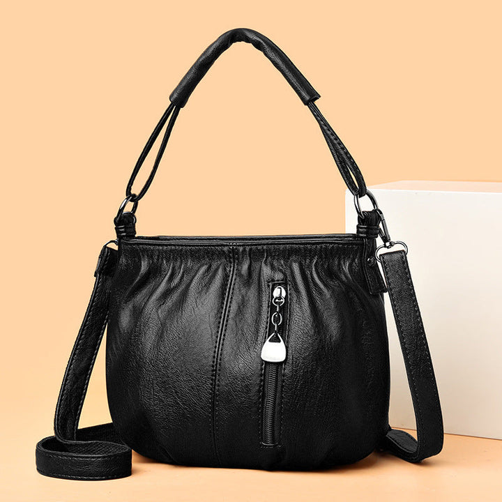 Iris | Women's Classic Autumn Soft Leather Handbag-The Yellow Prime