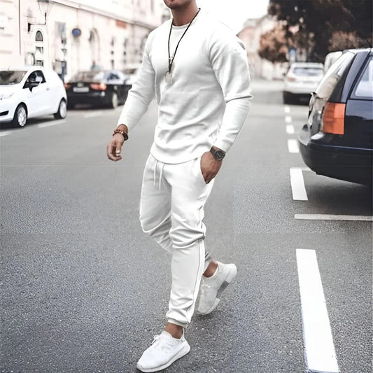 Survêtement décontracté deux pièces de style streetwear pour homme – Un indispensable au quotidien