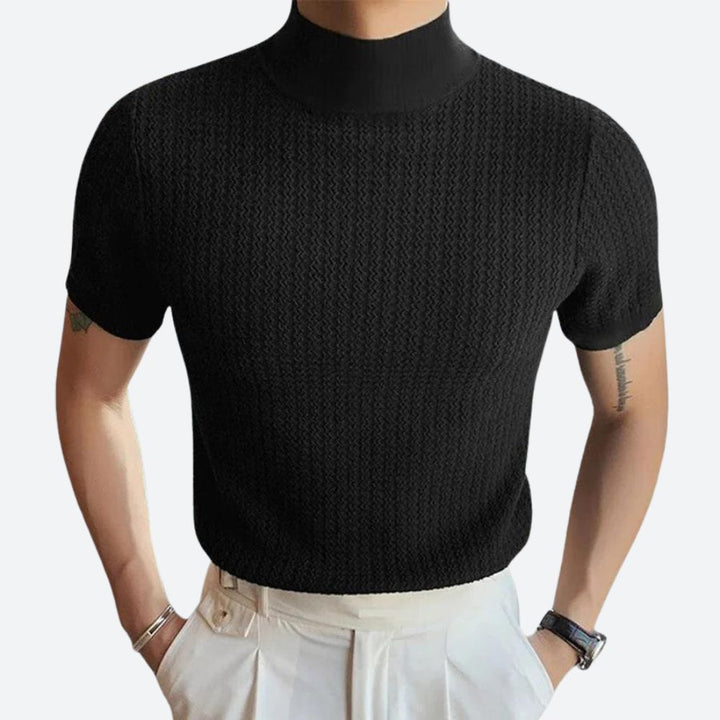Josh | Men's Stylish Ribbed T-Shirt-The Yellow Prime