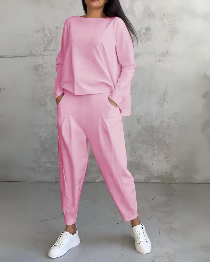 Jackquelin | Women's Elegant Lounge Set-The Yellow Prime