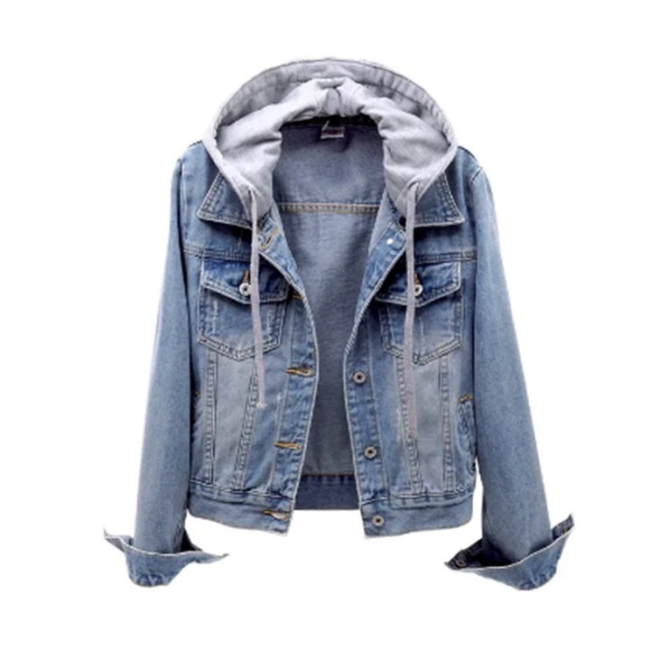 Women's Hooded Denim Jacket
