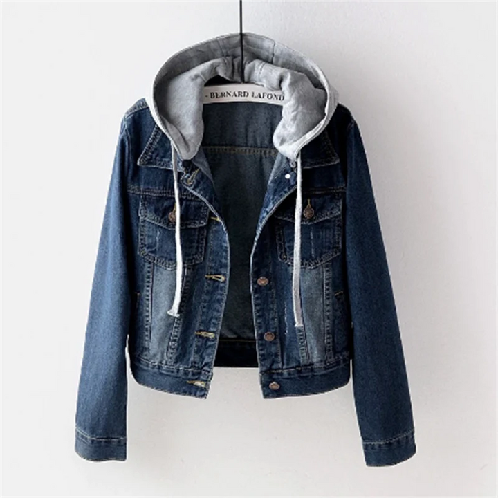 Women's Hooded Denim Jacket