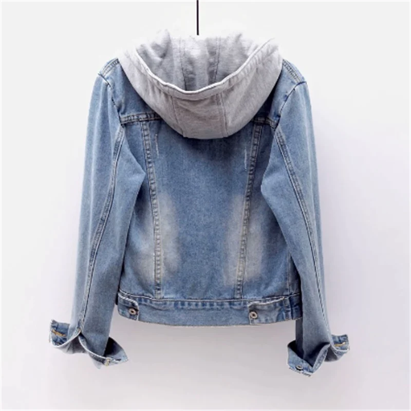 Women's Hooded Denim Jacket