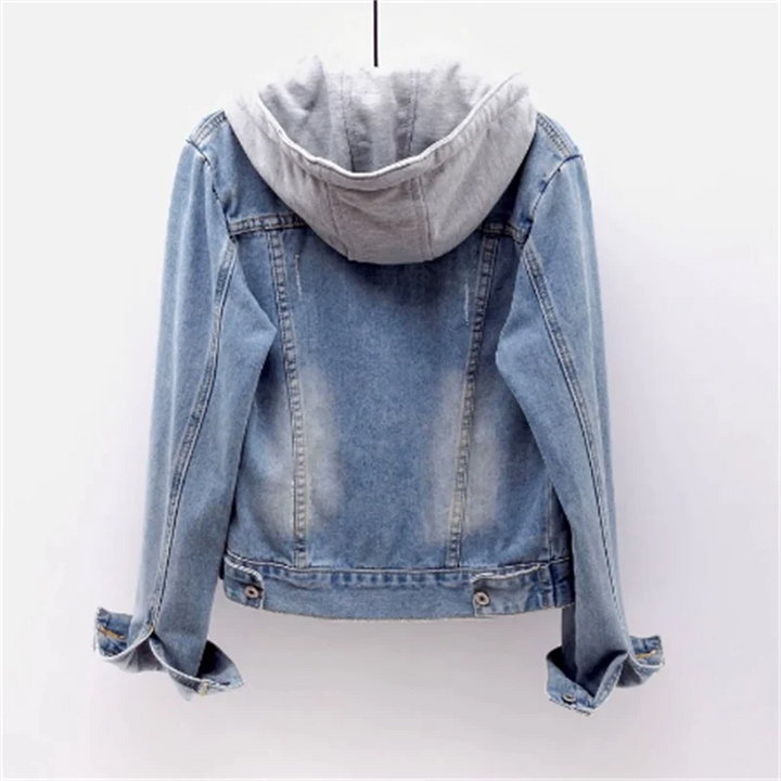 Women's Hooded Denim Jacket