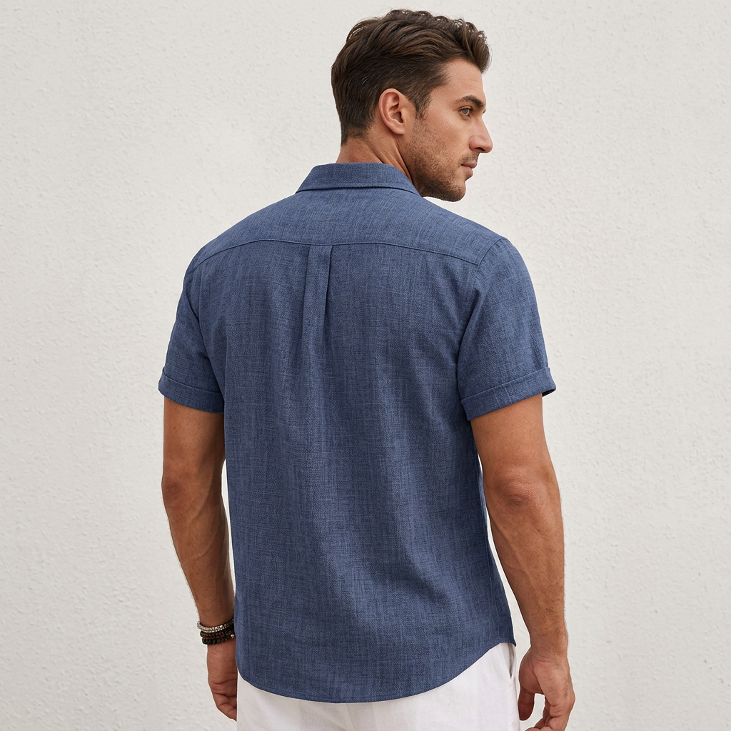 James | Men's Lightweight Short Sleeve Shirt-The Yellow Prime