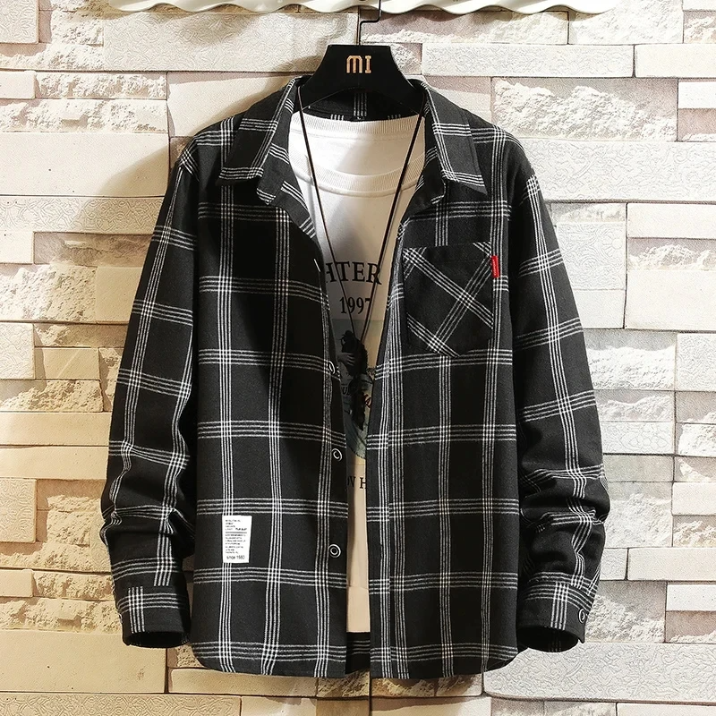 James | Men's Plaid Flannel Shirt-The Yellow Prime
