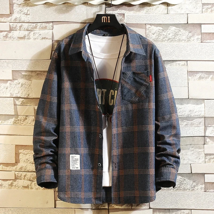 James | Men's Plaid Flannel Shirt-The Yellow Prime