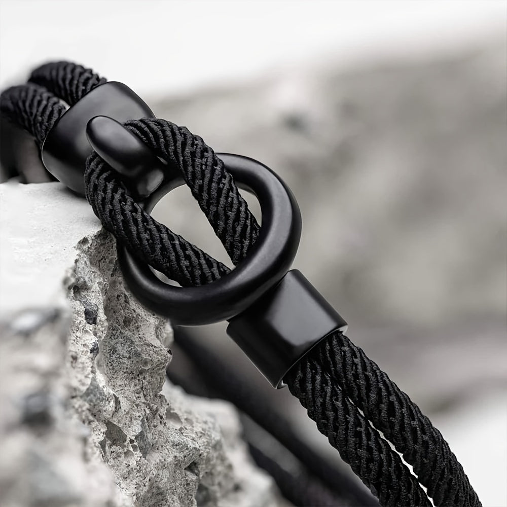 James | Men's Stylish Handmade Rope Bracelet for Casual Autumn Wear-The Yellow Prime