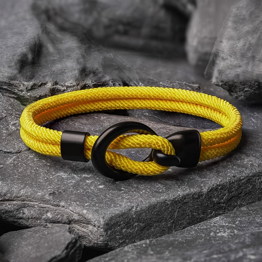 James | Men's Stylish Handmade Rope Bracelet for Casual Autumn Wear-The Yellow Prime