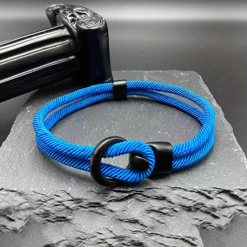 James | Men's Stylish Handmade Rope Bracelet for Casual Autumn Wear-The Yellow Prime