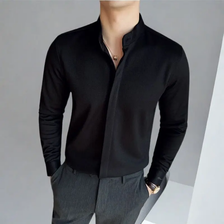 Jay | Stylish Modern Stretch Men's Dress Shirt-The Yellow Prime