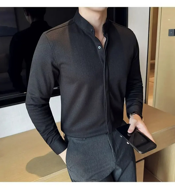 Jay | Stylish Modern Stretch Men's Dress Shirt-The Yellow Prime