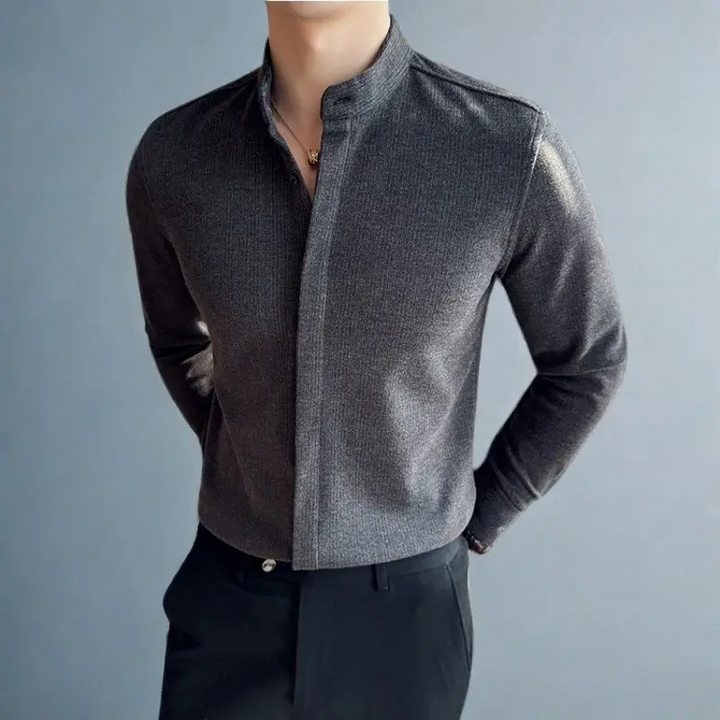 Jay | Stylish Modern Stretch Men's Dress Shirt-The Yellow Prime