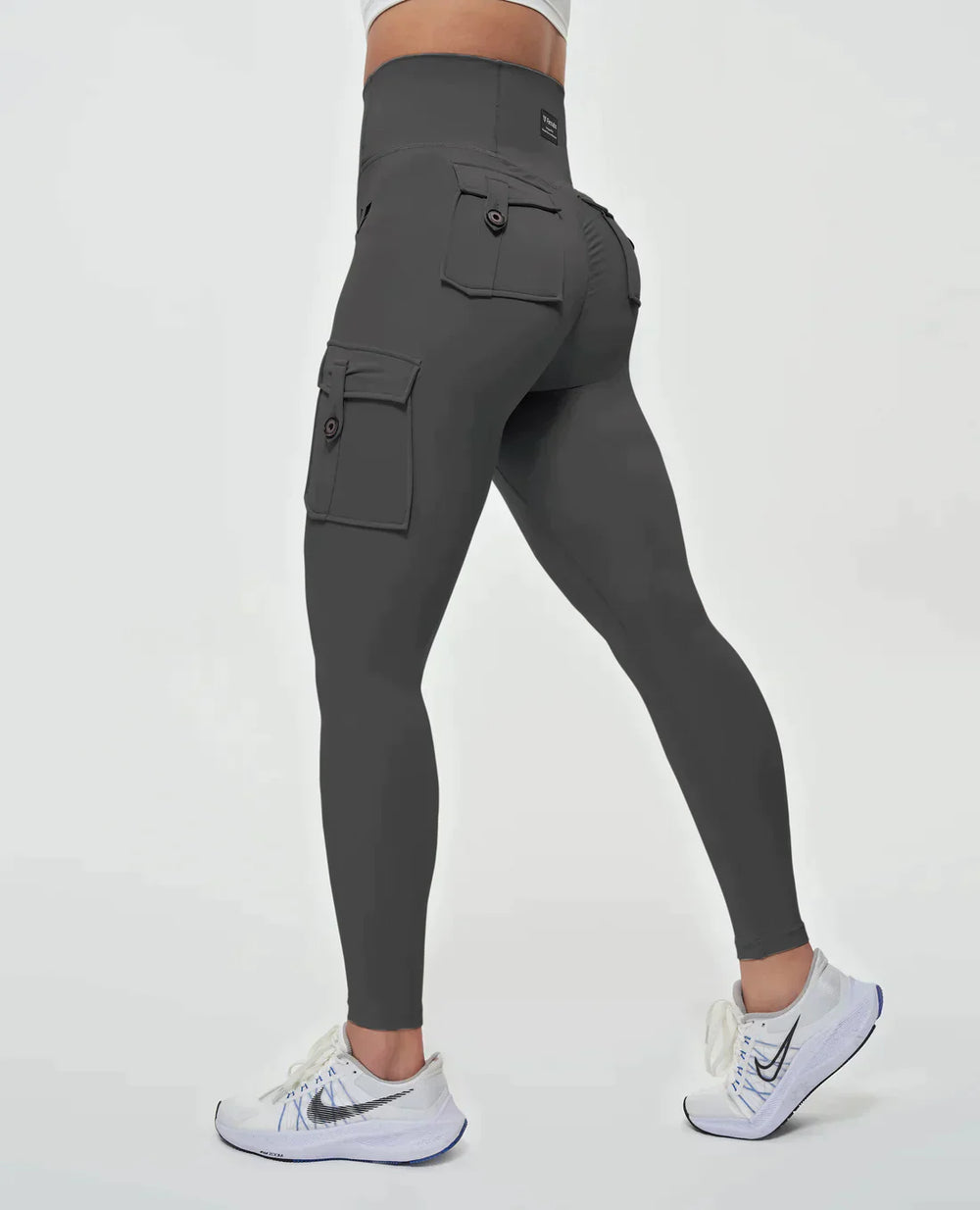 Jeana | Women's High-Quality High Waist Cargo Leggings-The Yellow Prime