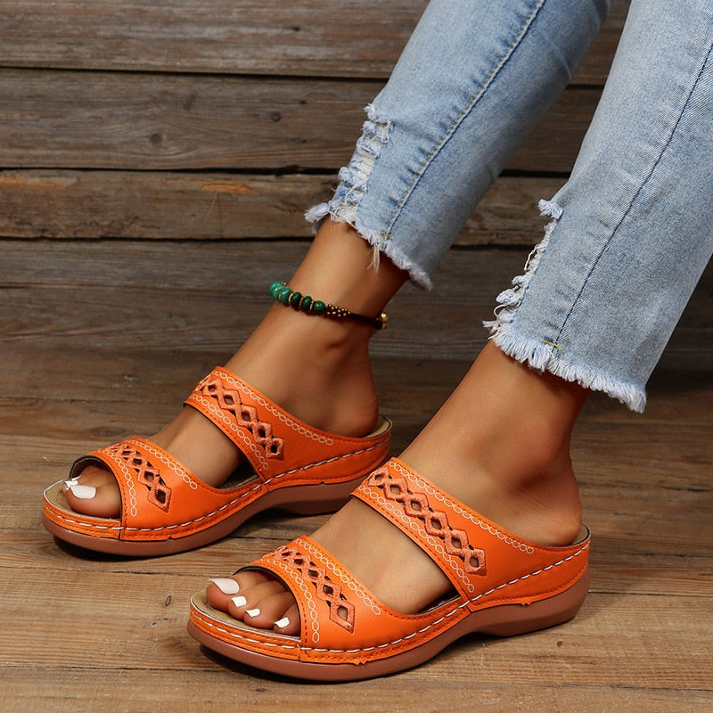 Jenna | Women's Padded Orthopedic Sandals for Comfort and Support-The Yellow Prime