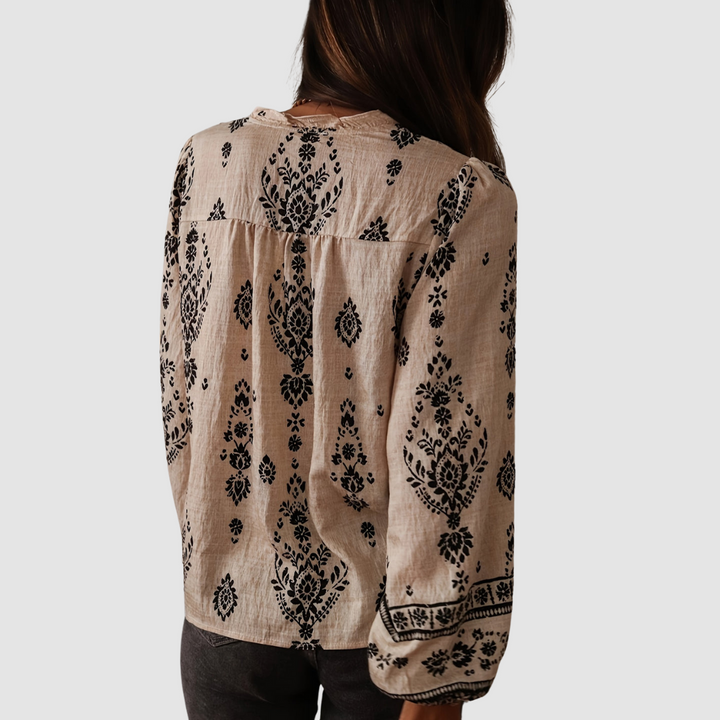 Jessica | Women's Chic Breathable Boho Blouse-The Yellow Prime