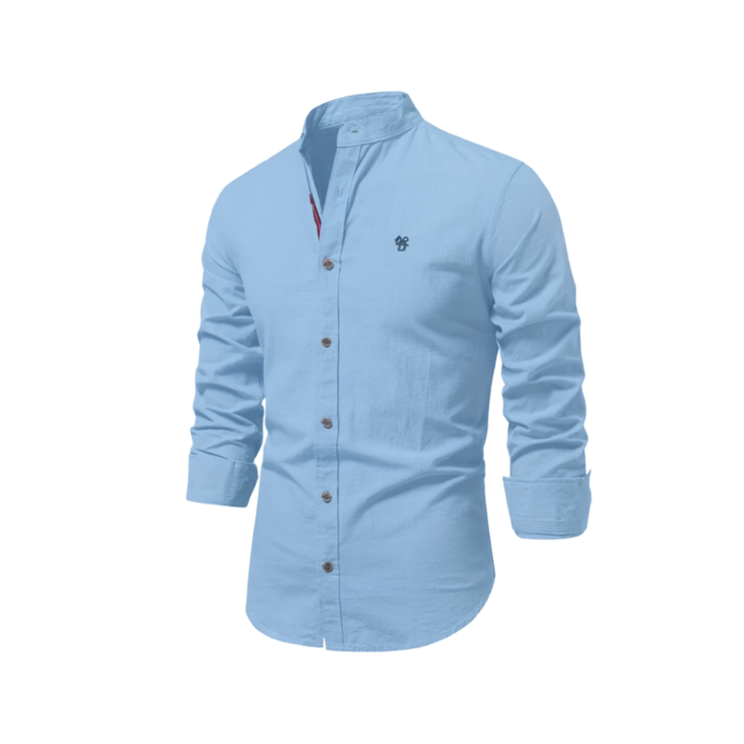 John | Men's Classic Button-Front Shirt-The Yellow Prime