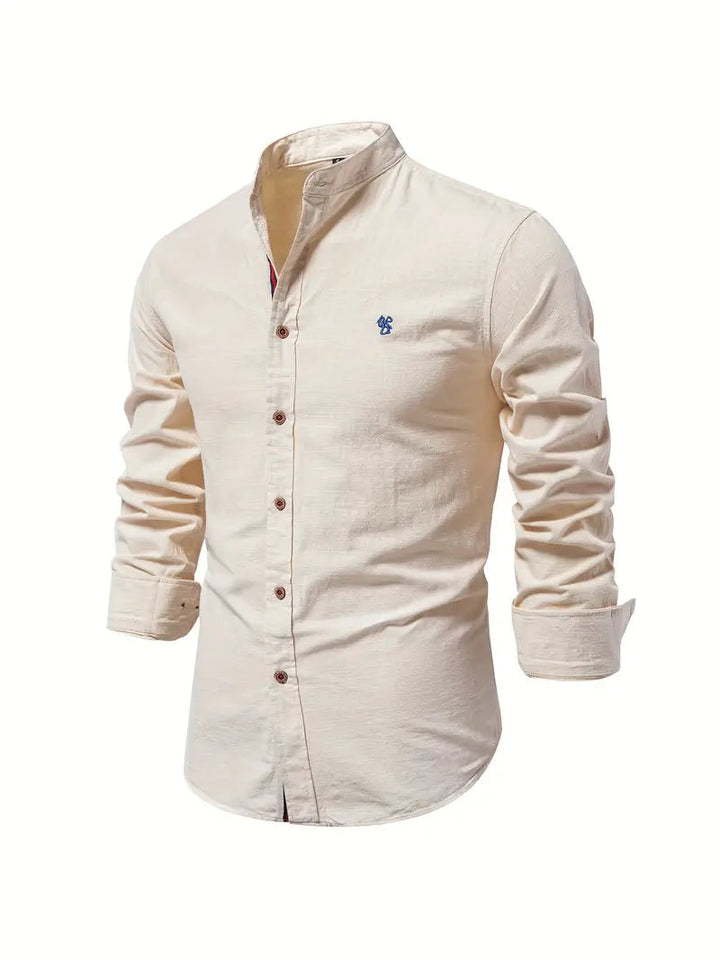 John | Men's Classic Button-Front Shirt-The Yellow Prime