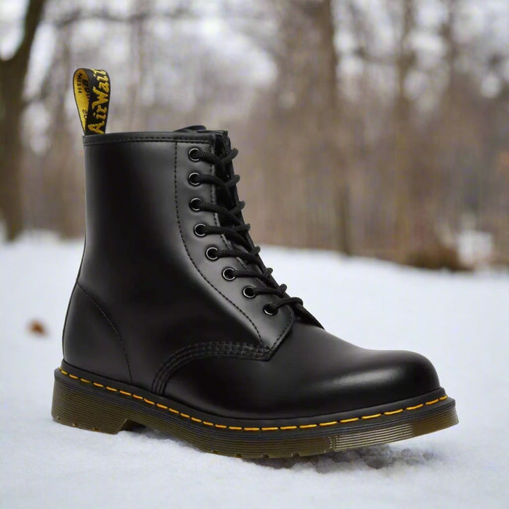 Jons | Men's Elegant Leather Ankle Boots with Laces-The Yellow Prime