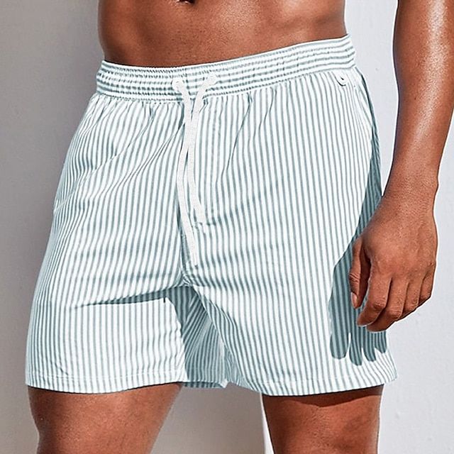 Jorn | Men's Stylish Classic Striped Boardshorts-The Yellow Prime