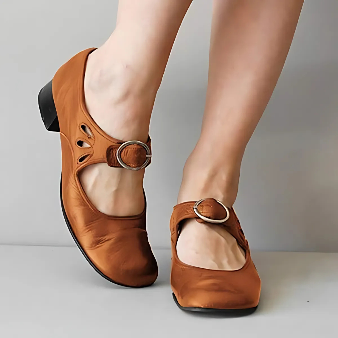 Joselyn | Women's Elegant Leather Sandals-The Yellow Prime