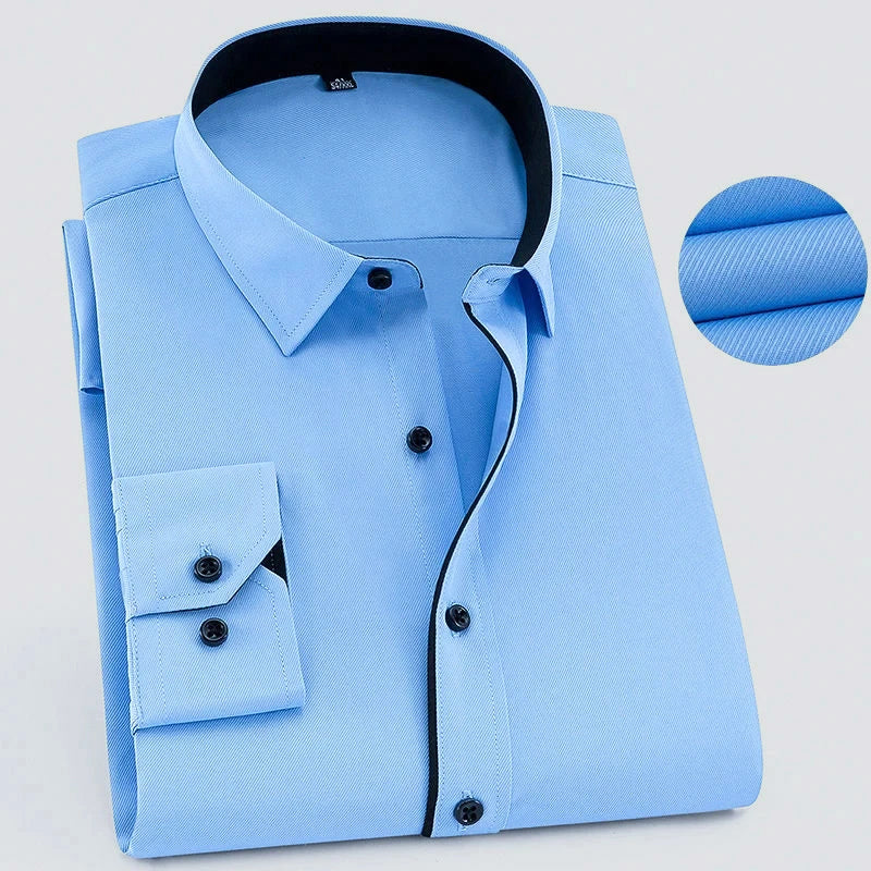 Joseph | Textured Men's Dress Shirt-The Yellow Prime