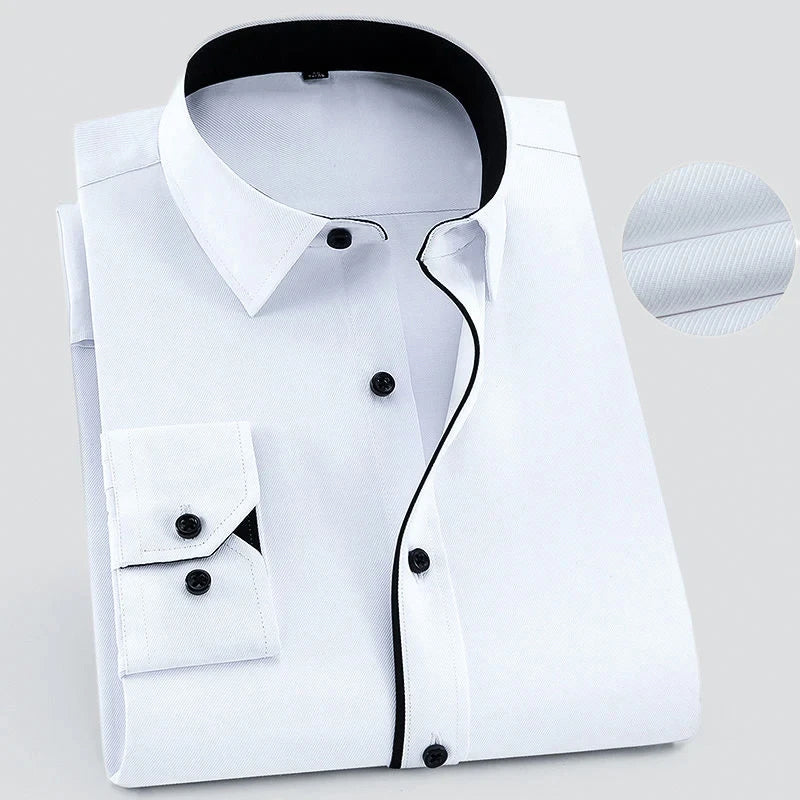 Joseph | Textured Men's Dress Shirt-The Yellow Prime