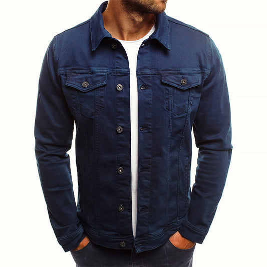 Veste en jean classique pour homme – Indispensable chaude pour l’automne et l’hiver