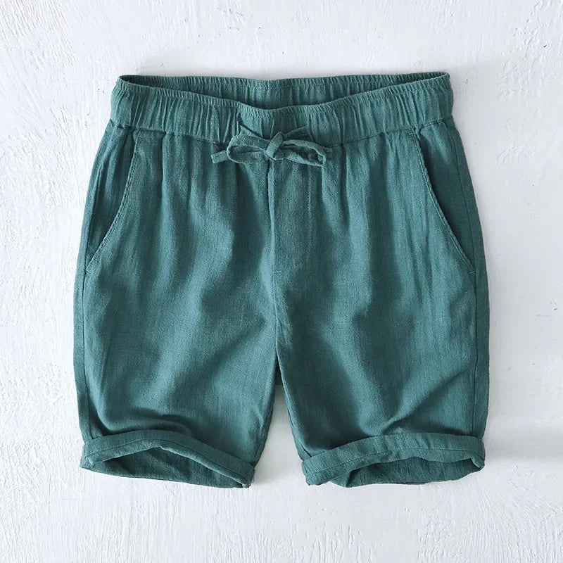 Kai | Men's Relaxed Fit Drawstring Casual Shorts-The Yellow Prime