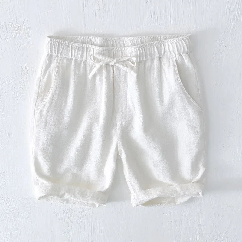 Kai | Men's Relaxed Fit Drawstring Casual Shorts-The Yellow Prime