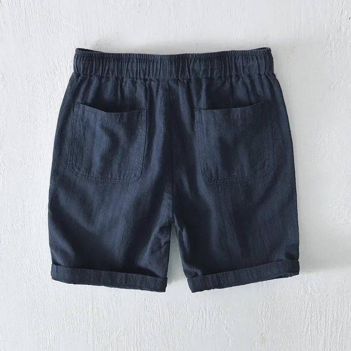 Kai | Men's Relaxed Fit Drawstring Casual Shorts-The Yellow Prime