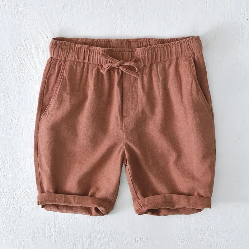 Kai | Men's Relaxed Fit Drawstring Casual Shorts-The Yellow Prime