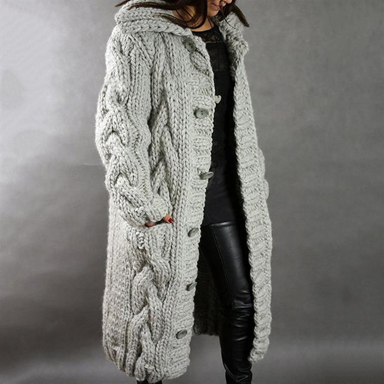 Karlene | Women's Elegant Knitted Coat-The Yellow Prime