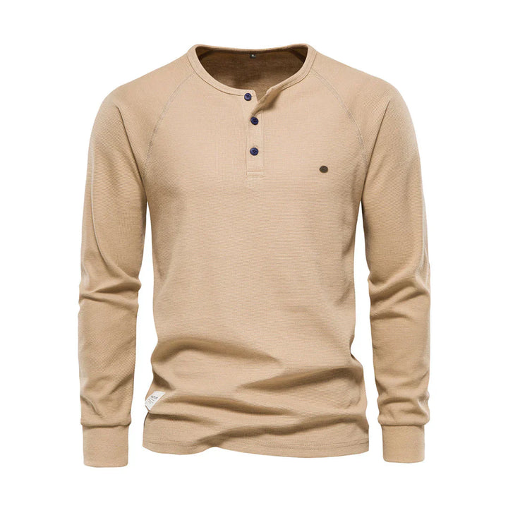 Men's Long Sleeve Round Neck Shirt-The Yellow Prime