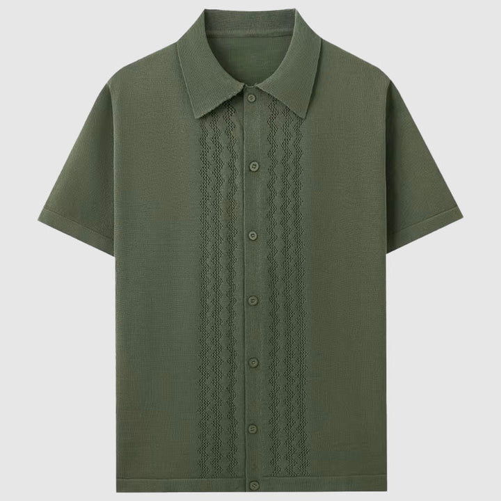 Kiven | Men's Short-Sleeve Casual Button-Up Shirt-The Yellow Prime