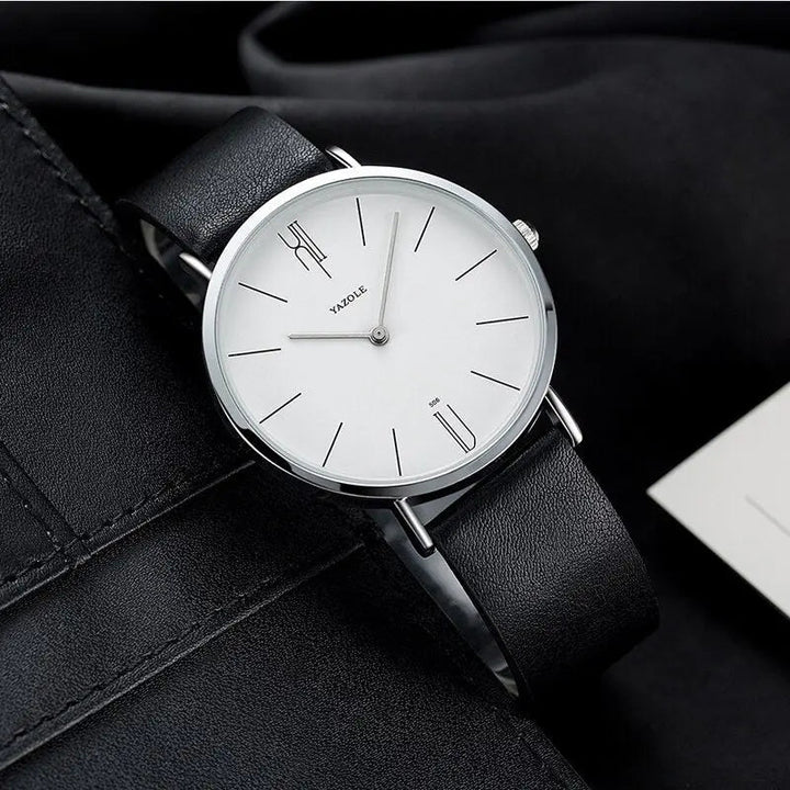 Men's classic stainless steel wristwatch for special occasions-The Yellow Prime
