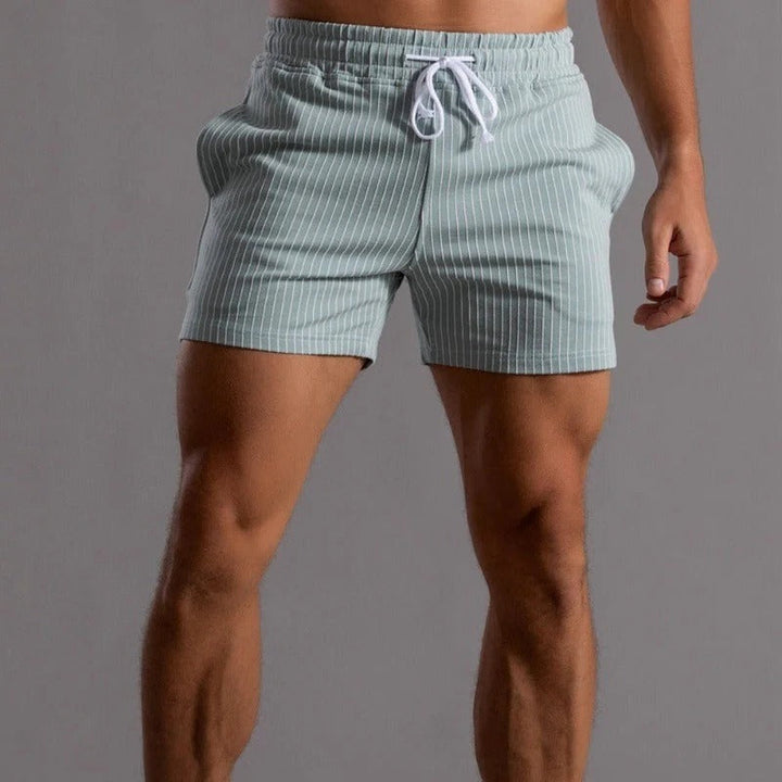 Konrad | Men's Stylish Pinstripe Shorts-The Yellow Prime