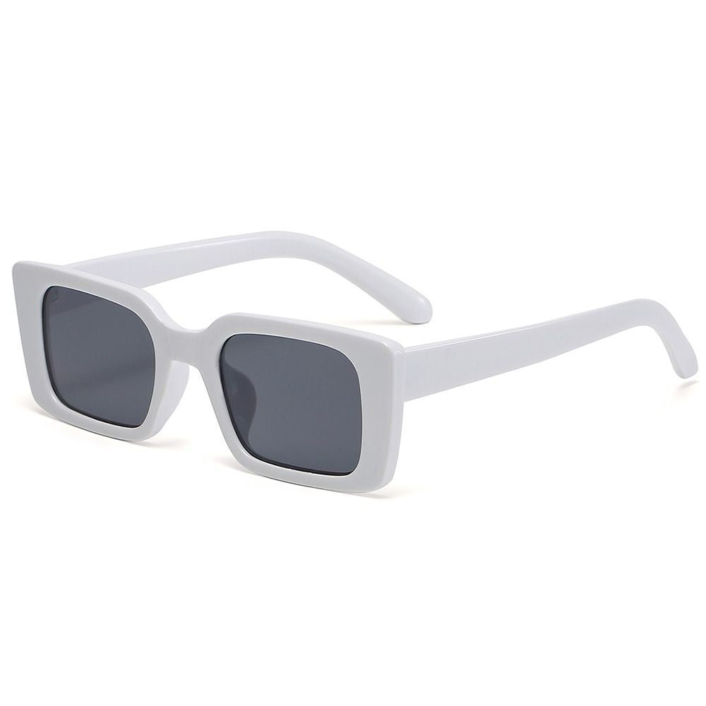 Women's Retro Rectangular Sunglasses with Leopard Pattern for Summer-The Yellow Prime