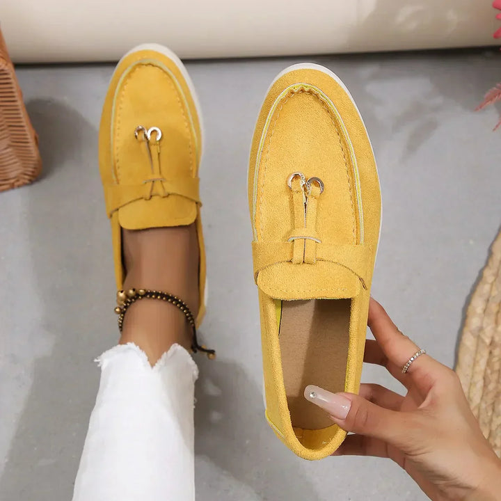 Leah | Women's Stylish Leather Loafers-The Yellow Prime