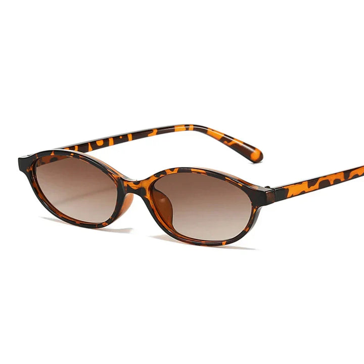 Women's Lightweight Oval Sunglasses – Durable Plastic Frame for Summer-The Yellow Prime