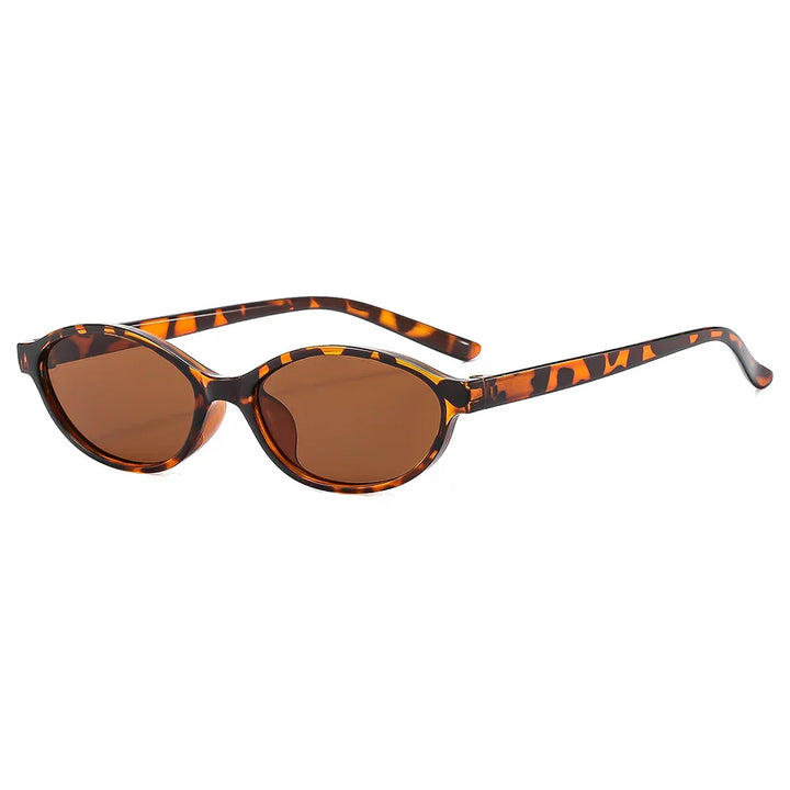 Women's Lightweight Retro Oval Cat-Eye Sunglasses for Everyday Wear-The Yellow Prime