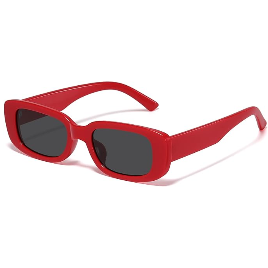 Women's Lightweight Retro Sunglasses – Rectangular Y2K Style, UV400 Protection-The Yellow Prime