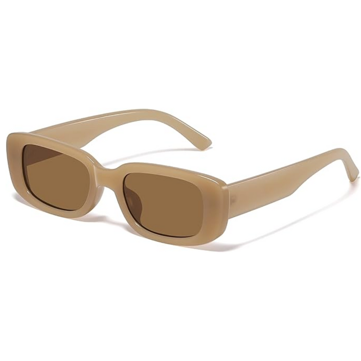 Women's Lightweight Retro Sunglasses – Rectangular Y2K Style, UV400 Protection-The Yellow Prime