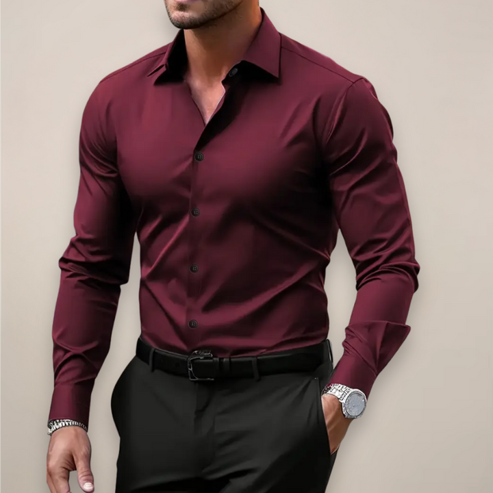 Lennart | Men's Casual Long Sleeve Shirt-The Yellow Prime
